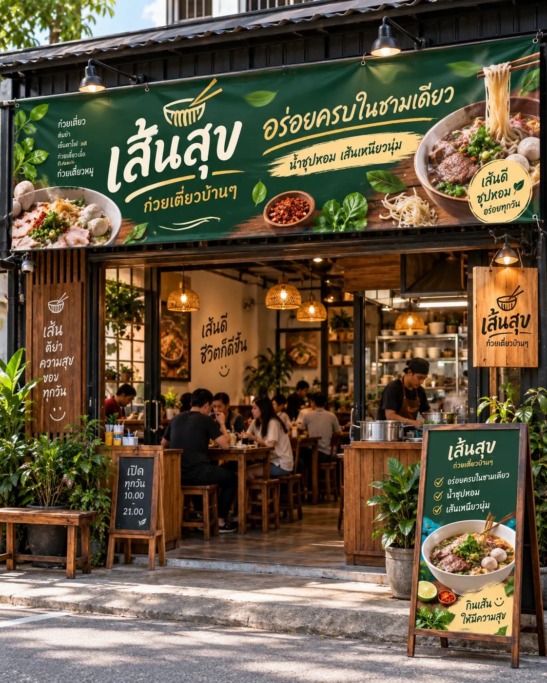 ภาพตัวอย่างป้ายไวนิล